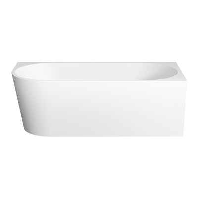 FLOW Corner Bath RHS with Overflow Matte White 1700mm