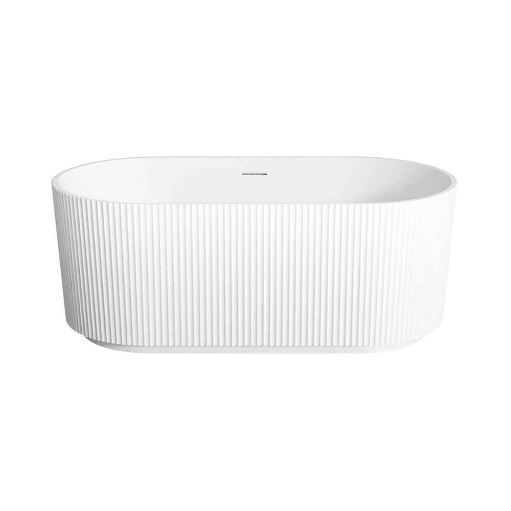 REEF Freestanding Bath with Overflow Matte White 1500mm