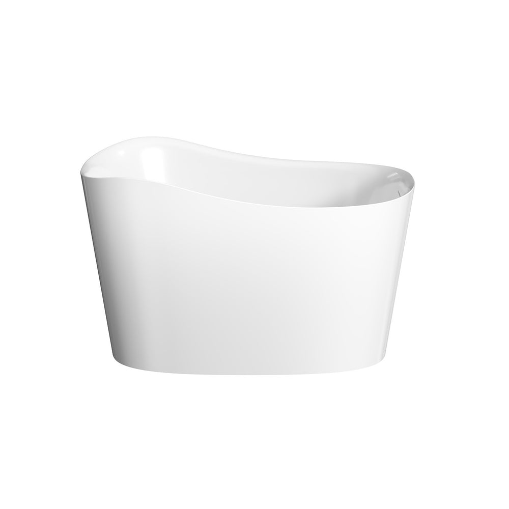FUJI Freestanding Bath with Overflow Gloss White 1300mm