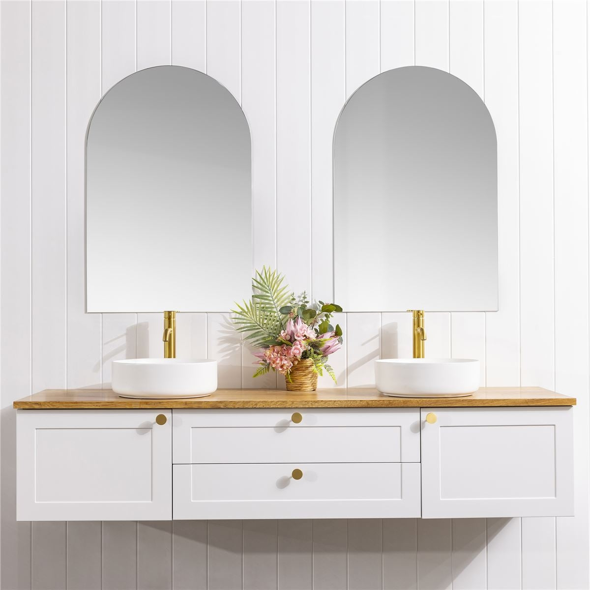 REFLEKTA Pencil Edge Arch Mirror 600x900mm