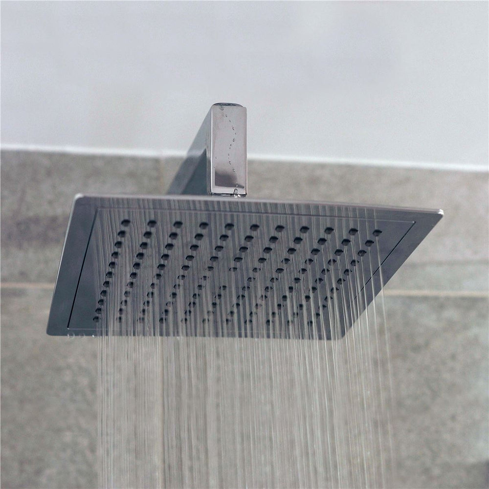 MONSOON Razor Square Shower Head Chrome 225mm