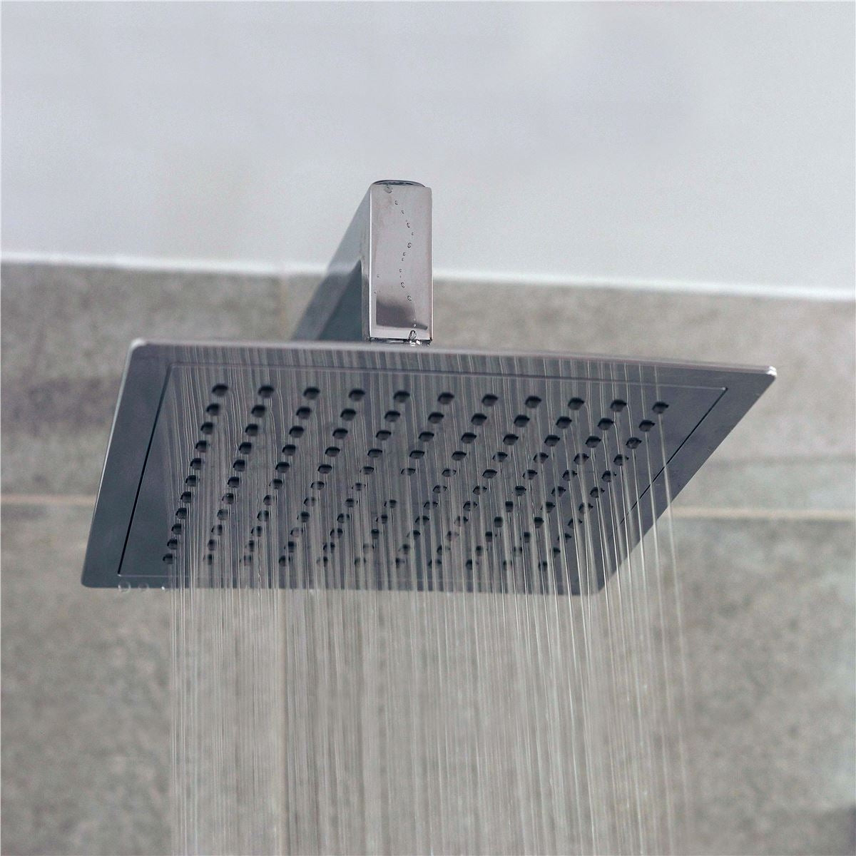 MONSOON Razor Square Shower Head Chrome 225mm
