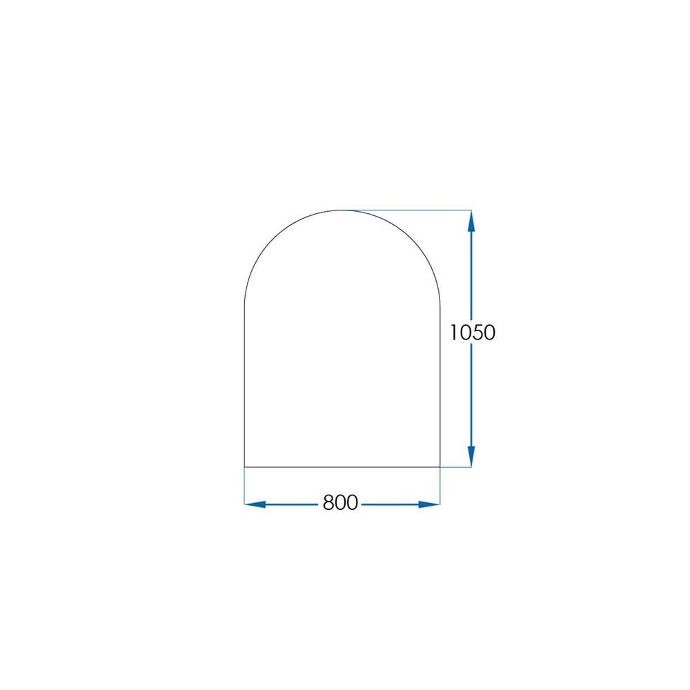 REFLEKTA Pencil Edge Arch Mirror 800x1050mm