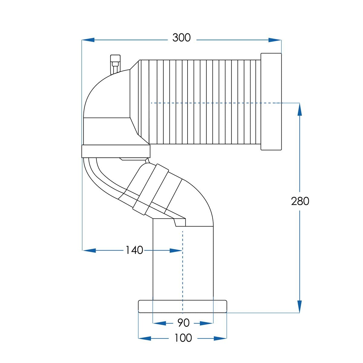 S-TRAP Question Mark Type - 220mm