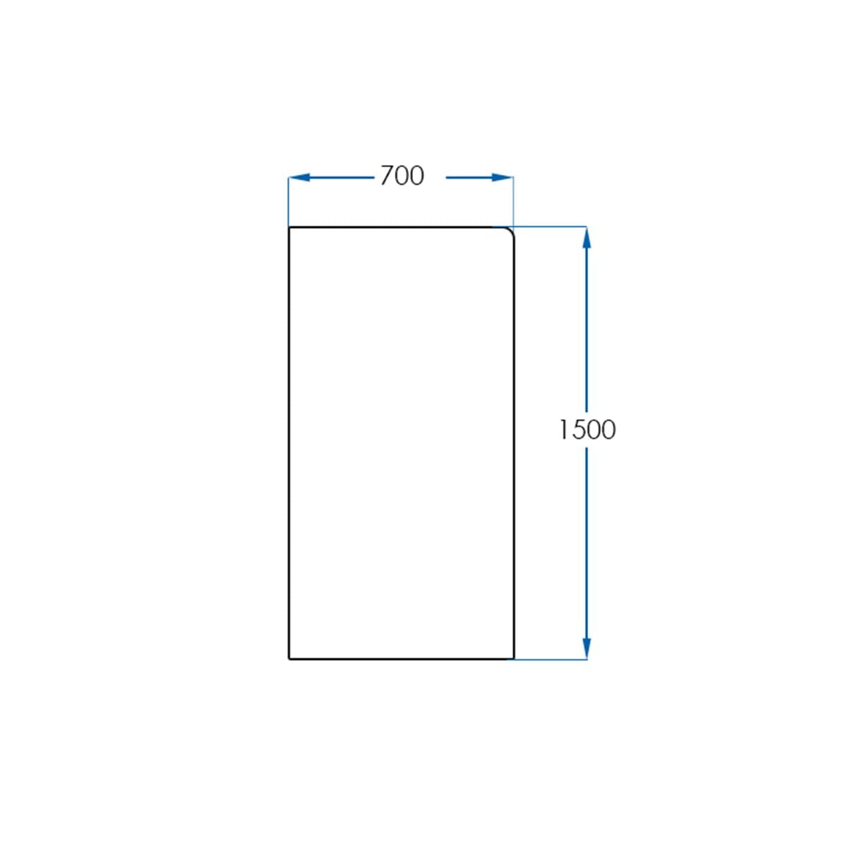 NOVA Bath Screen 1500x700x10mm