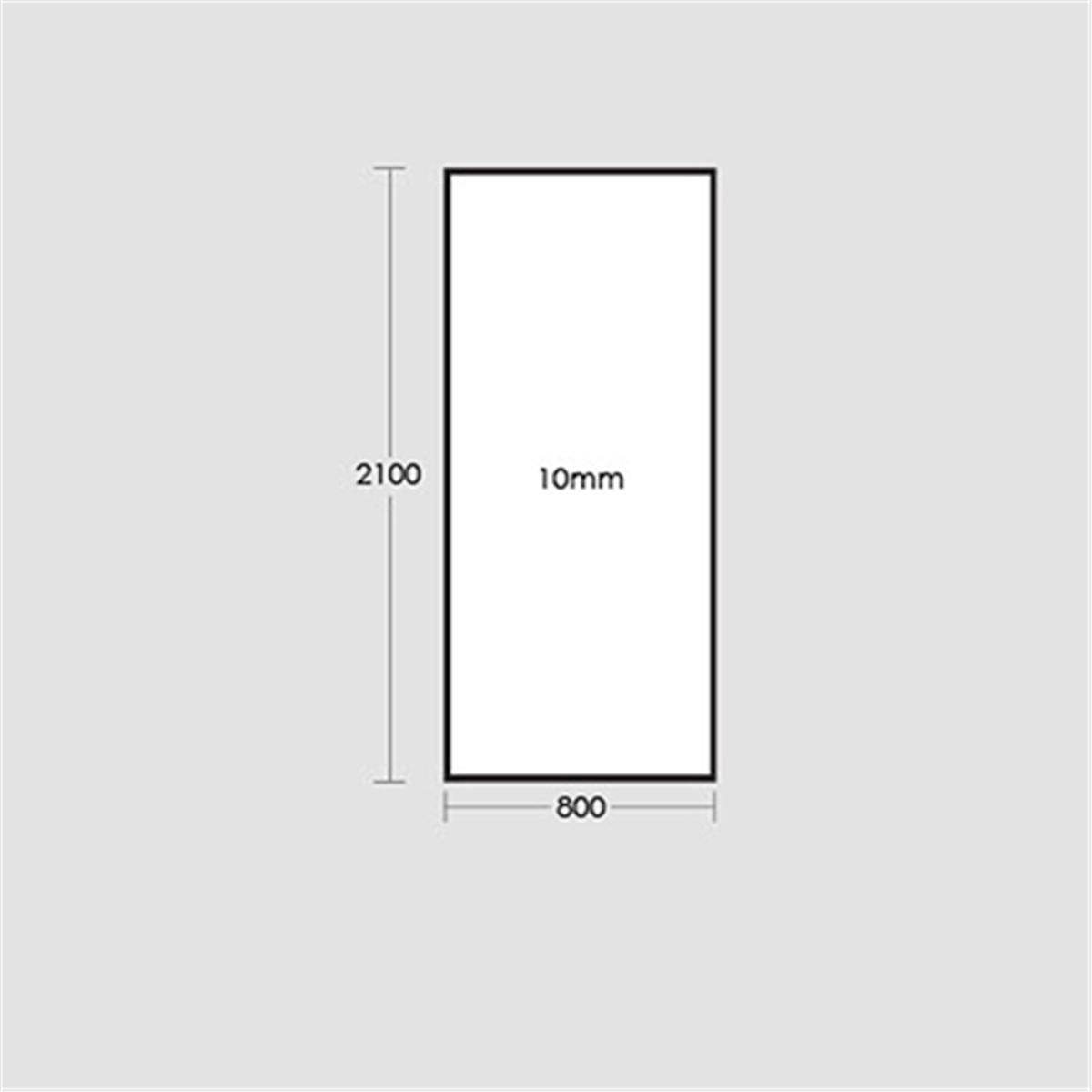 Frameless Glass Panel 800x2100x10mm