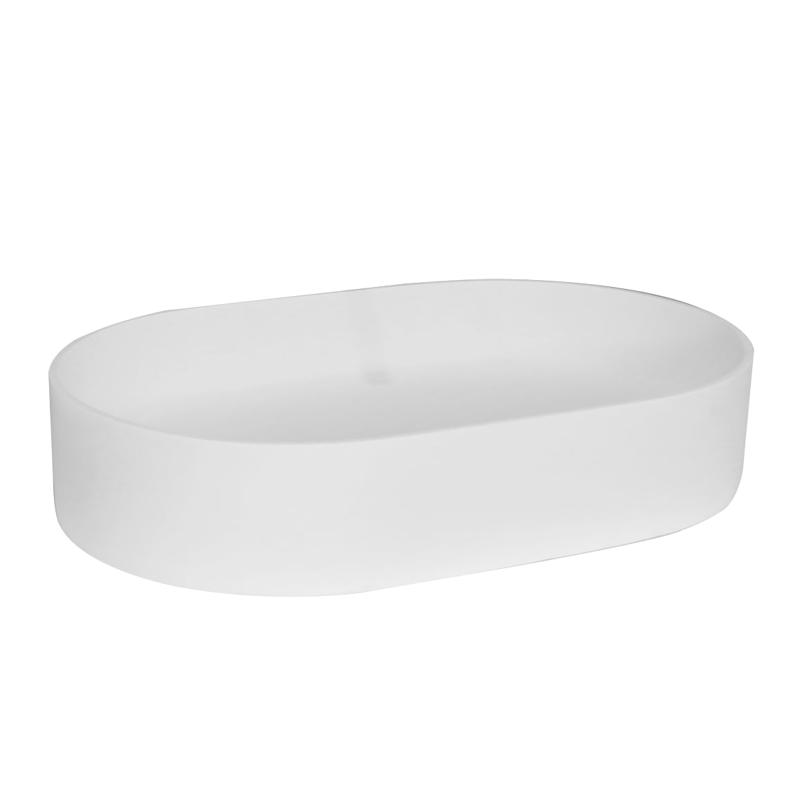 ELISSA Solid Surface Bench Mount Basin Matte White