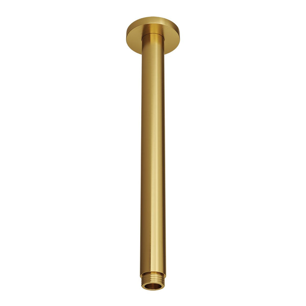 SPIN Ceiling Dropper Brushed Brass 300mm