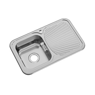 LAVA Single Bowl Sink (LHS) with Drainer Chrome