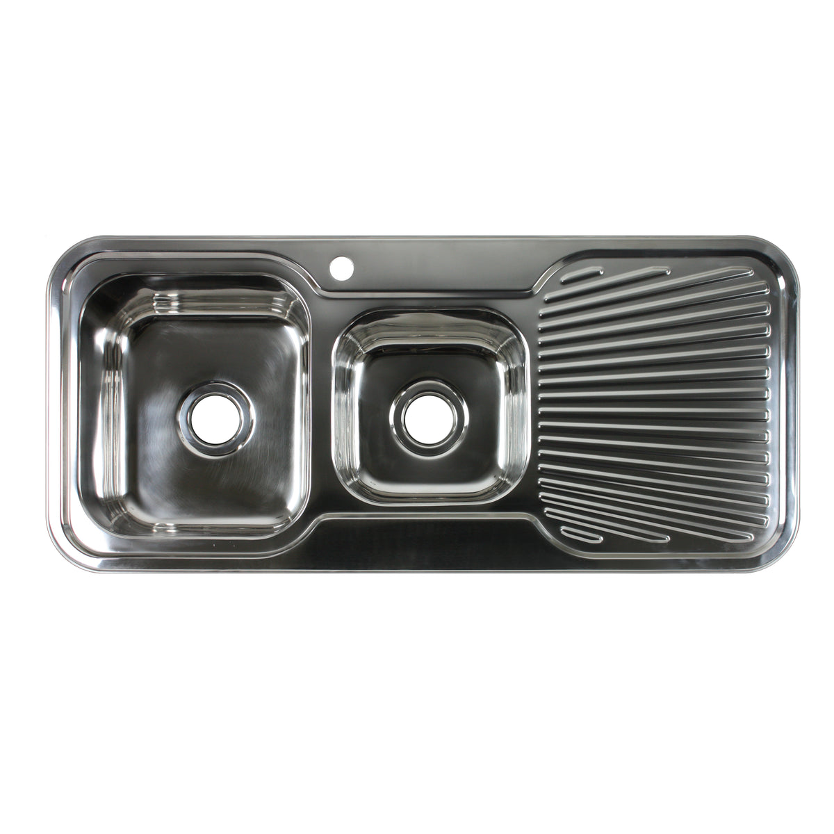 LAVA 1 3/4 Bowl Sink (LHS) with Drainer Chrome