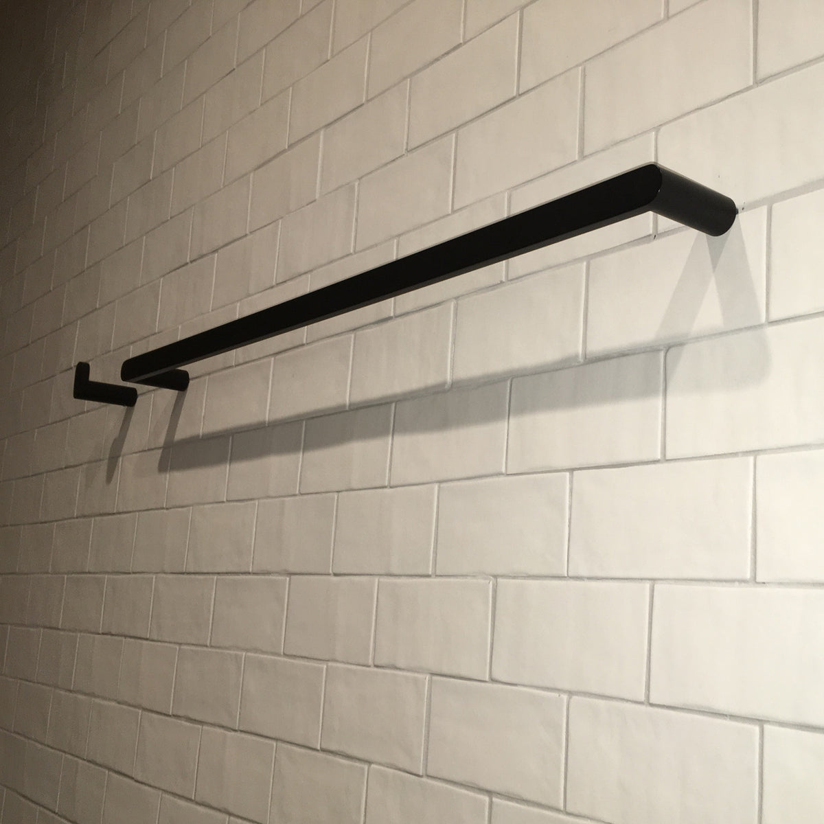 EDEN Nero Single Towel Rail Matte Black 900mm