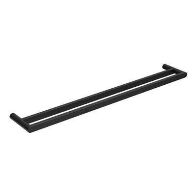 EDEN Nero Double Towel Rail Matte Black 800mm