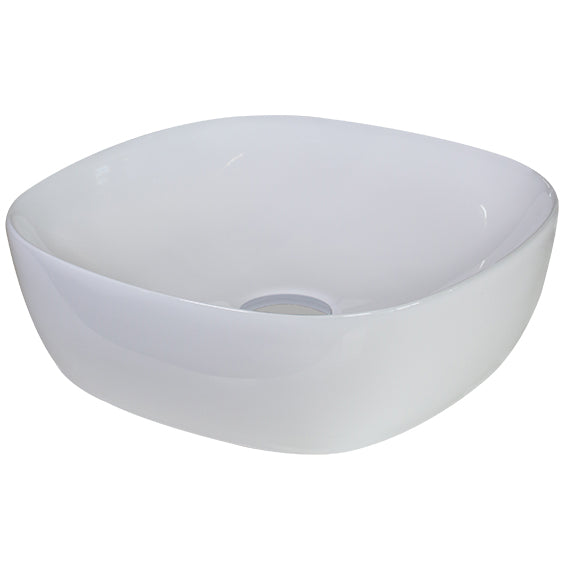 OMEGA Square Bench Mount Basin Gloss White