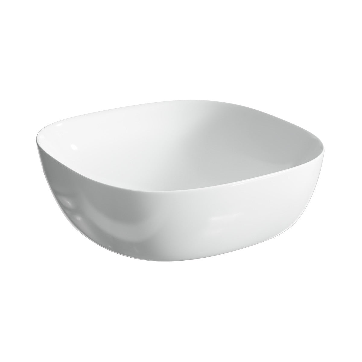 OMEGA Square Bench Mount Basin Gloss White