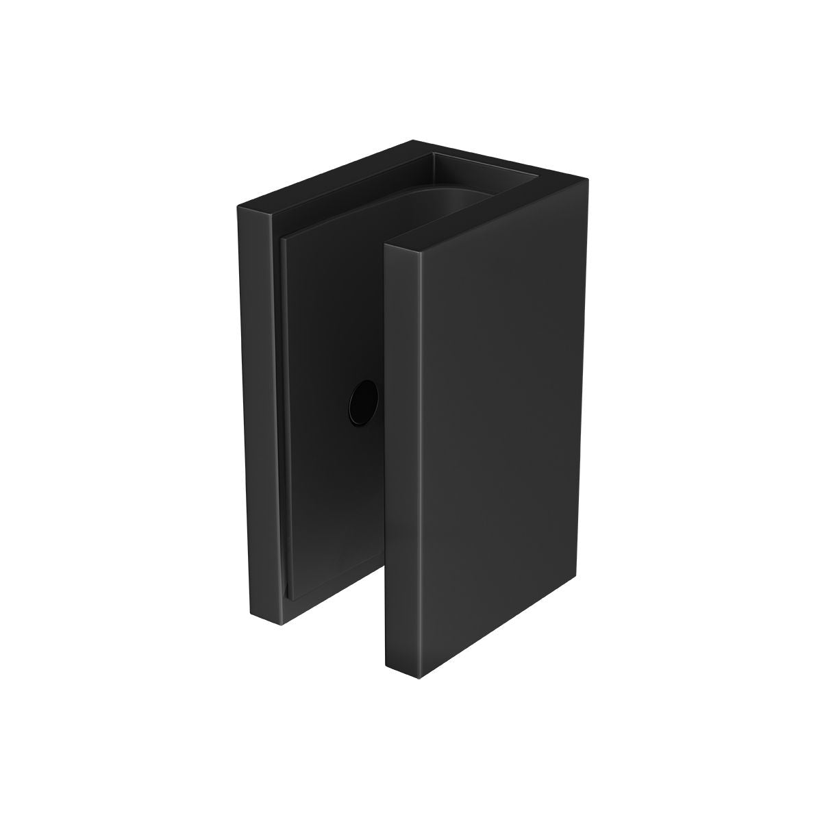 Glass Clip Matte Black 10mm