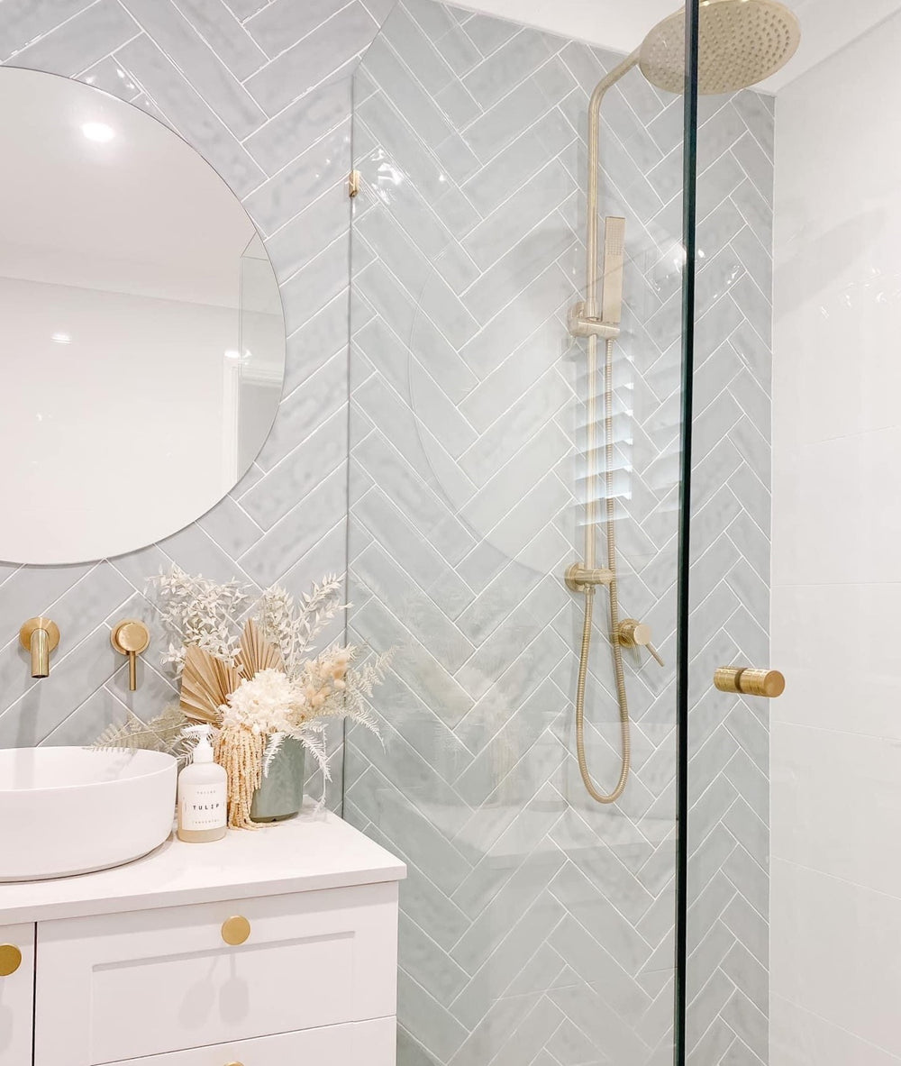 Shower Handle Brushed Brass