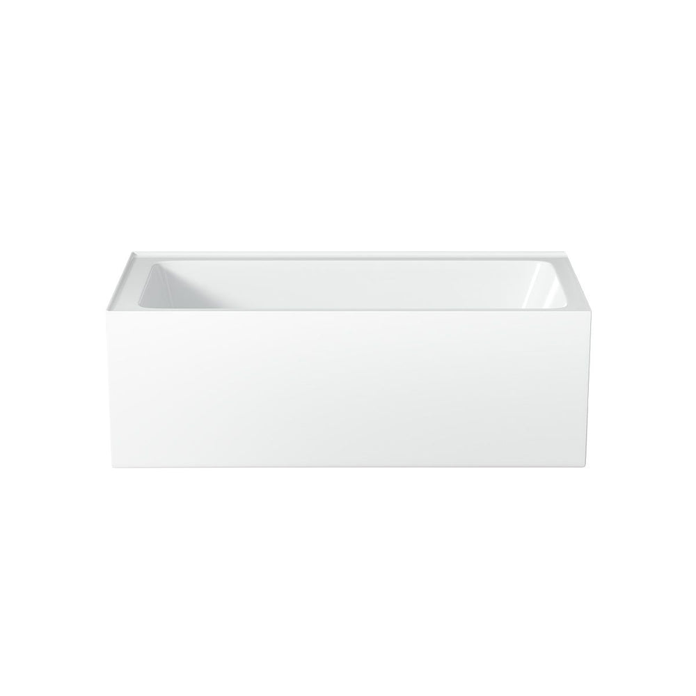 LUGO Freestanding Corner Bath LHS Gloss White 1500mm