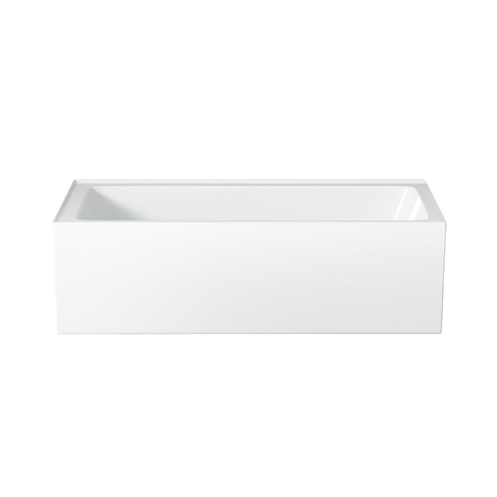 LUGO Freestanding Corner Bath LHS Gloss White 1650mm