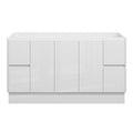 LYRA Floor Mount Vanity 1500mm Gloss White, front view