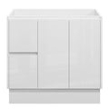 LYRA Floor Mount Vanity 900mm Gloss White, front view