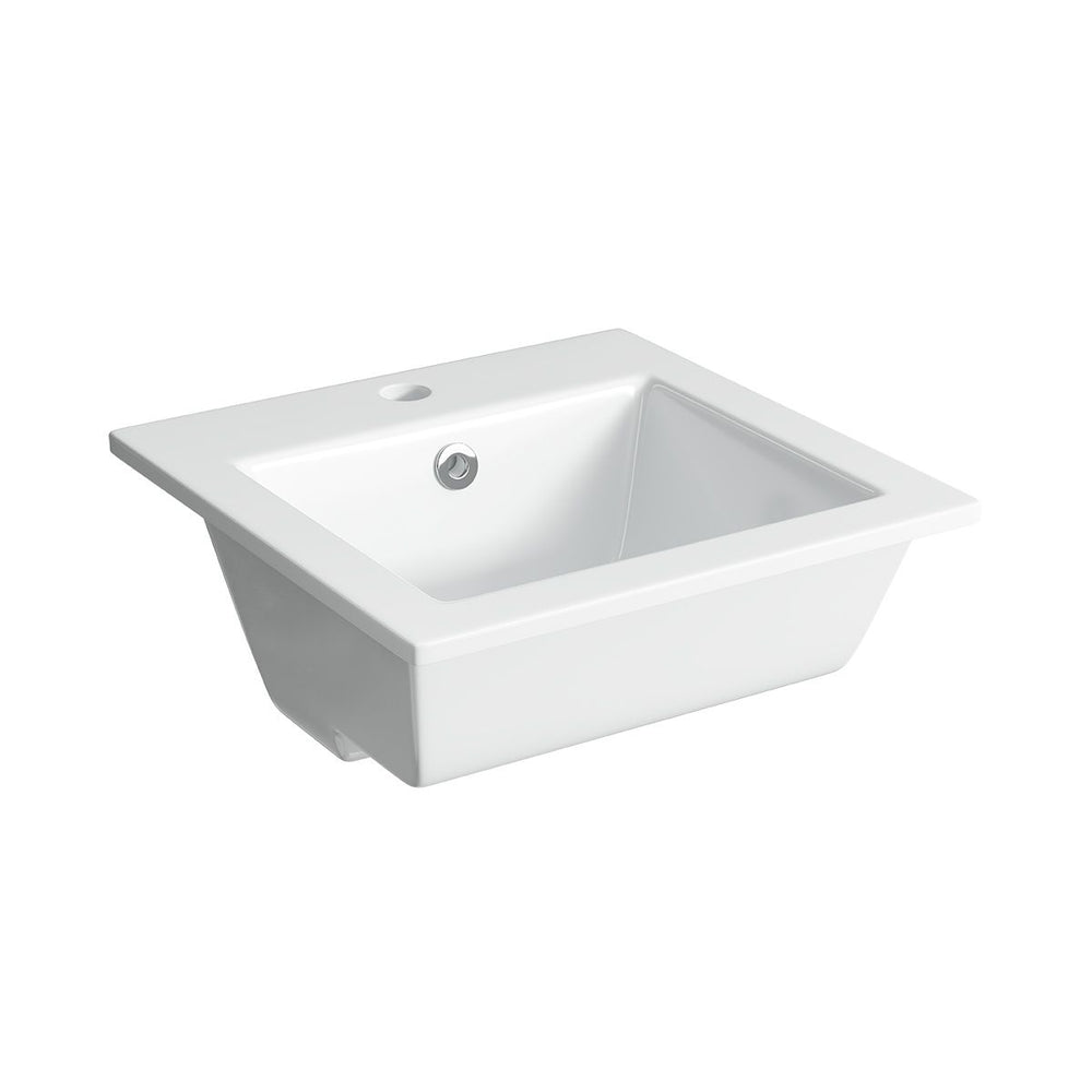 CEDUNA Slim Inset Basin Gloss White