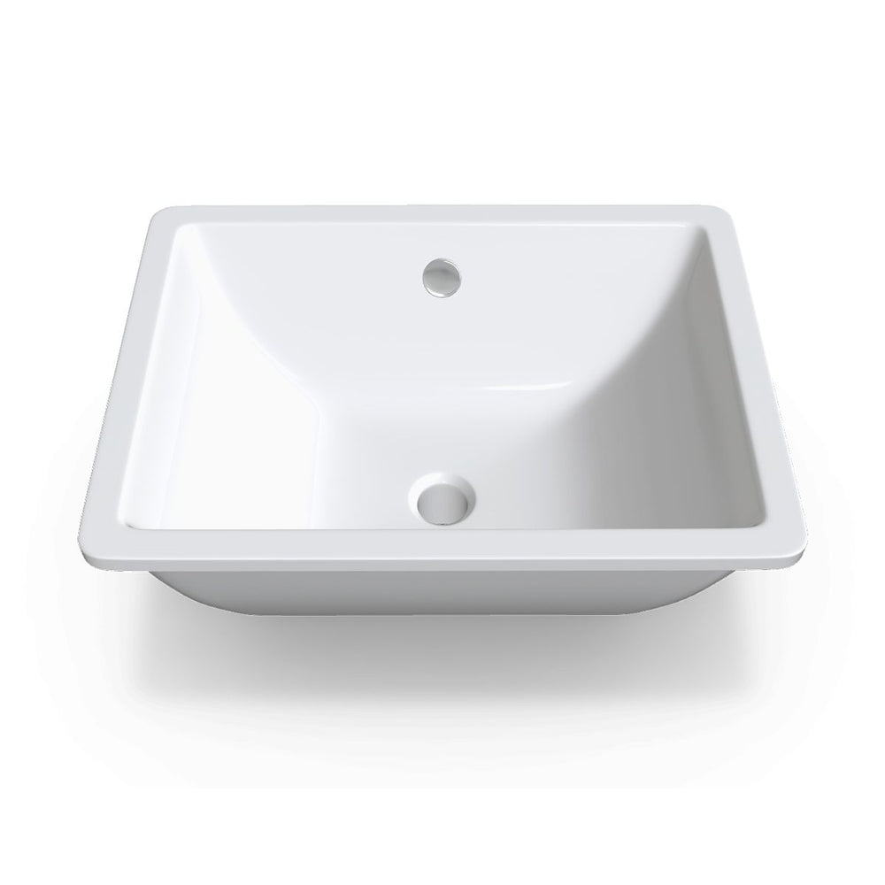 MALABAR Undermount Basin Gloss White