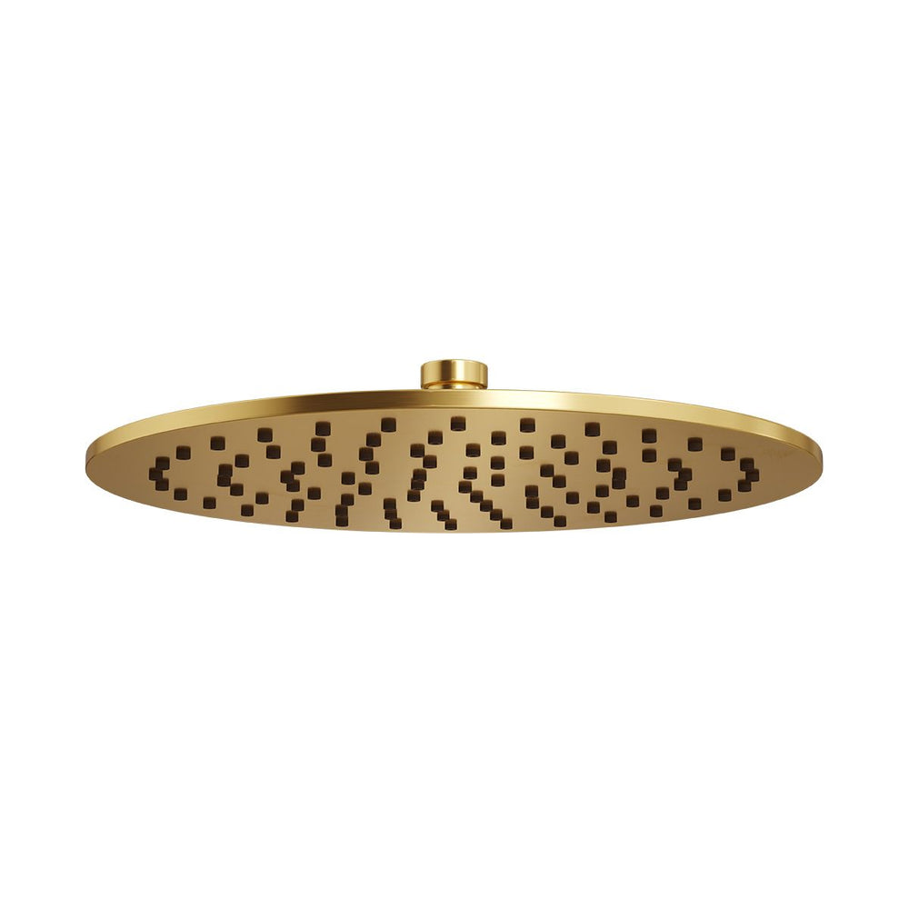 MONSOON Round Shower Head Brushed Brass 300mm