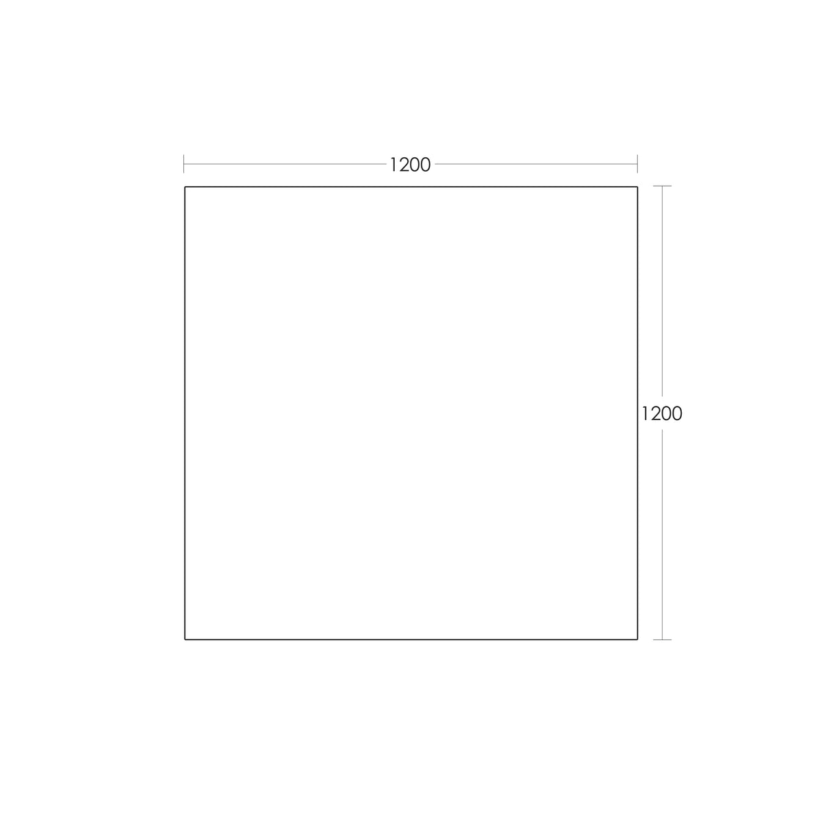 REFLEKTA Pencil Edge Mirror 1200x1200mm