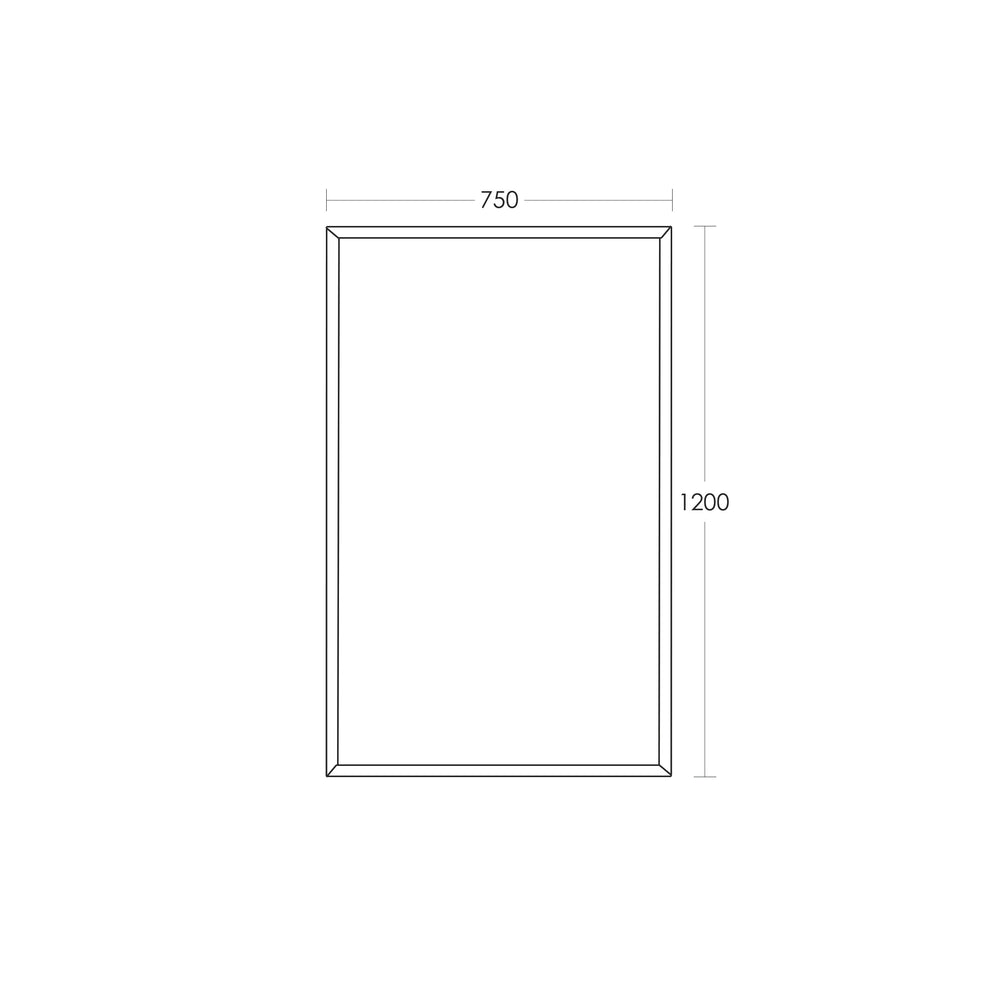 REFLEKTA Bevelled Edge Mirror 750x1200mm