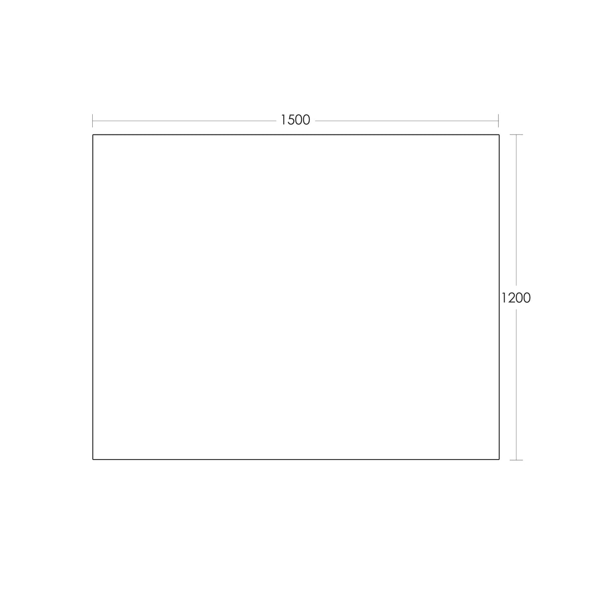 REFLEKTA Pencil Edge Mirror 1500x1200mm