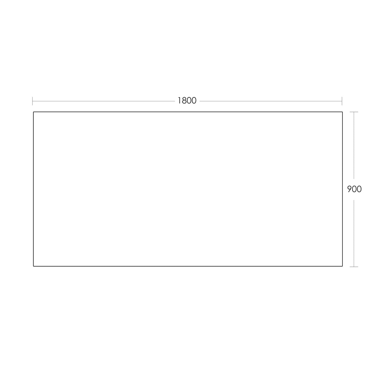 REFLEKTA Pencil Edge Mirror 1800x900mm