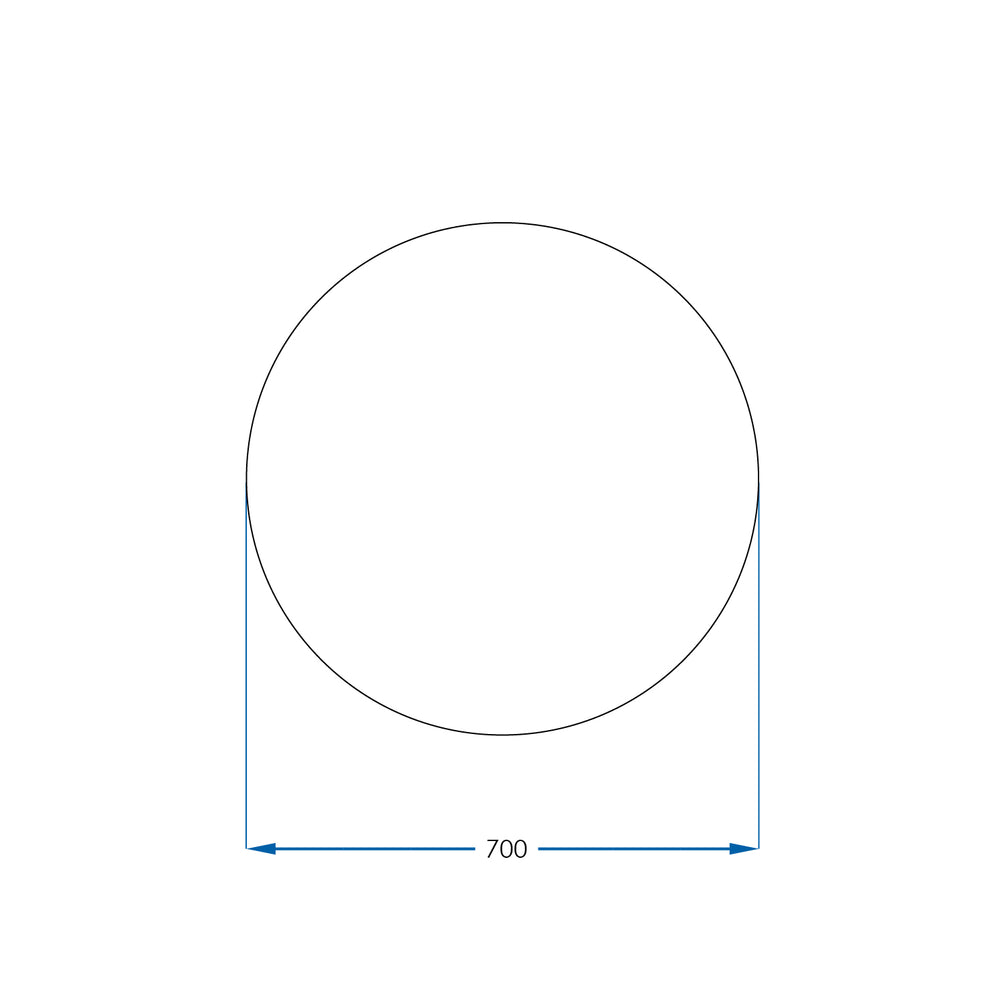 REFLEKTA Round Pencil Edge Mirror 700mm