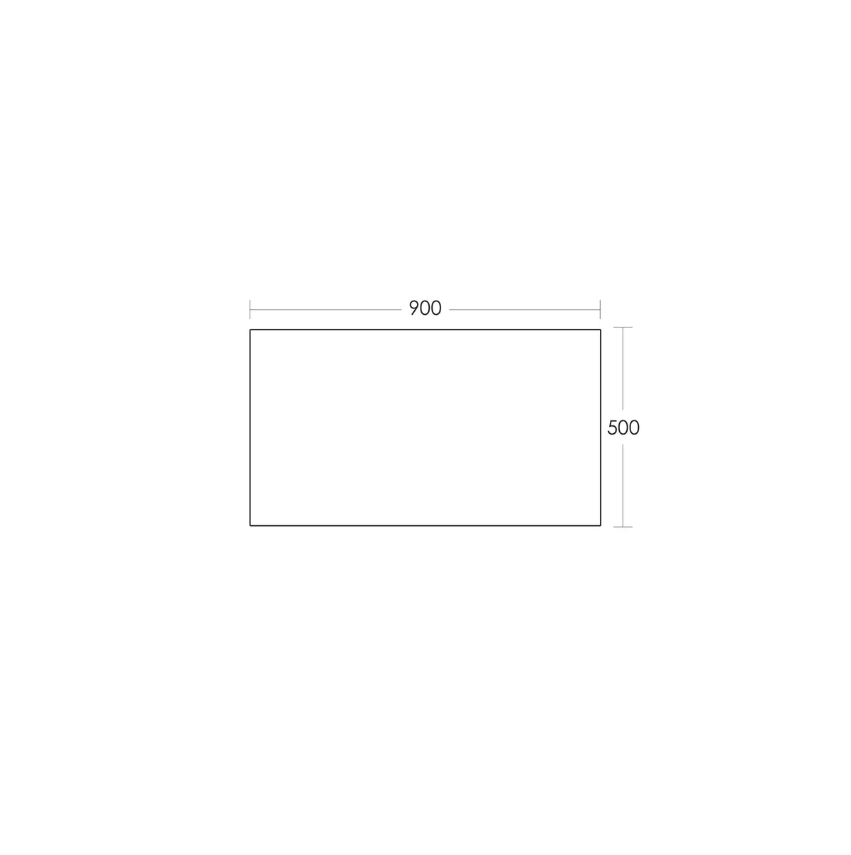 REFLEKTA Pencil Edge Mirror 900x500mm