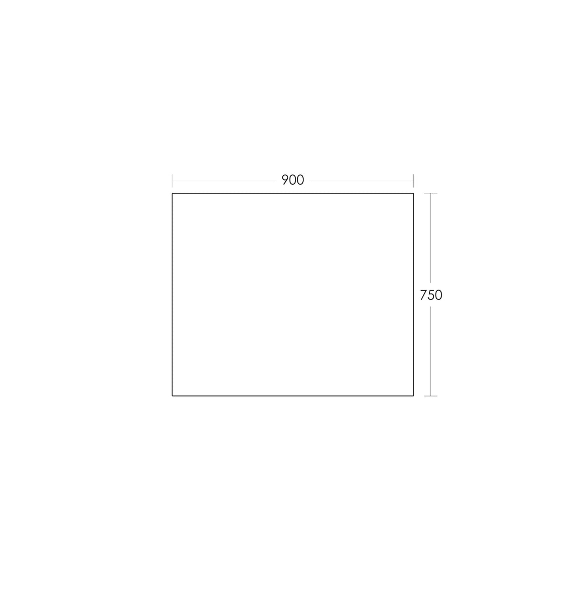 REFLEKTA Pencil Edge Mirror 900x750mm