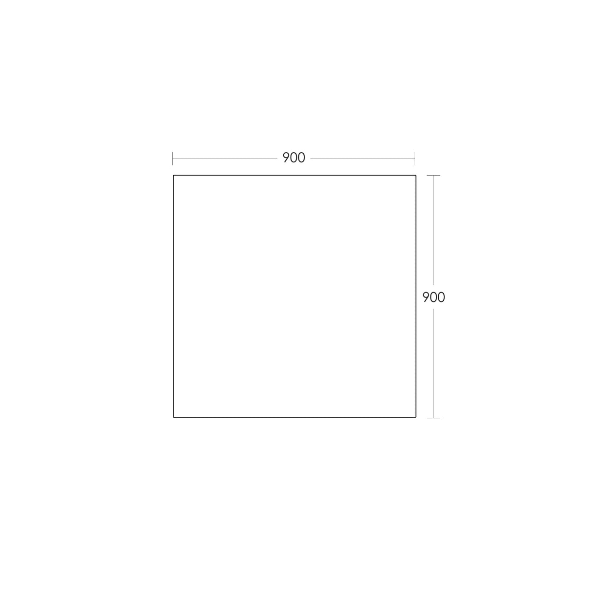 REFLEKTA Pencil Edge Mirror 900x900mm