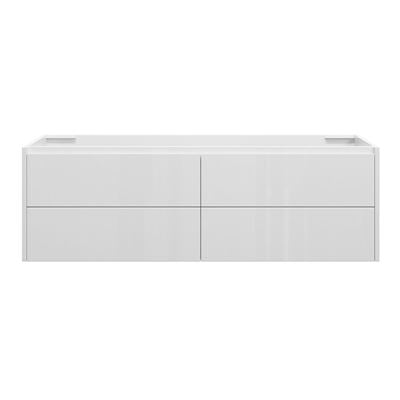 PHOENIX Wall Hung Vanity 1500mm Gloss White, front view