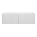 PHOENIX Wall Hung Vanity 1500mm Gloss White, front view