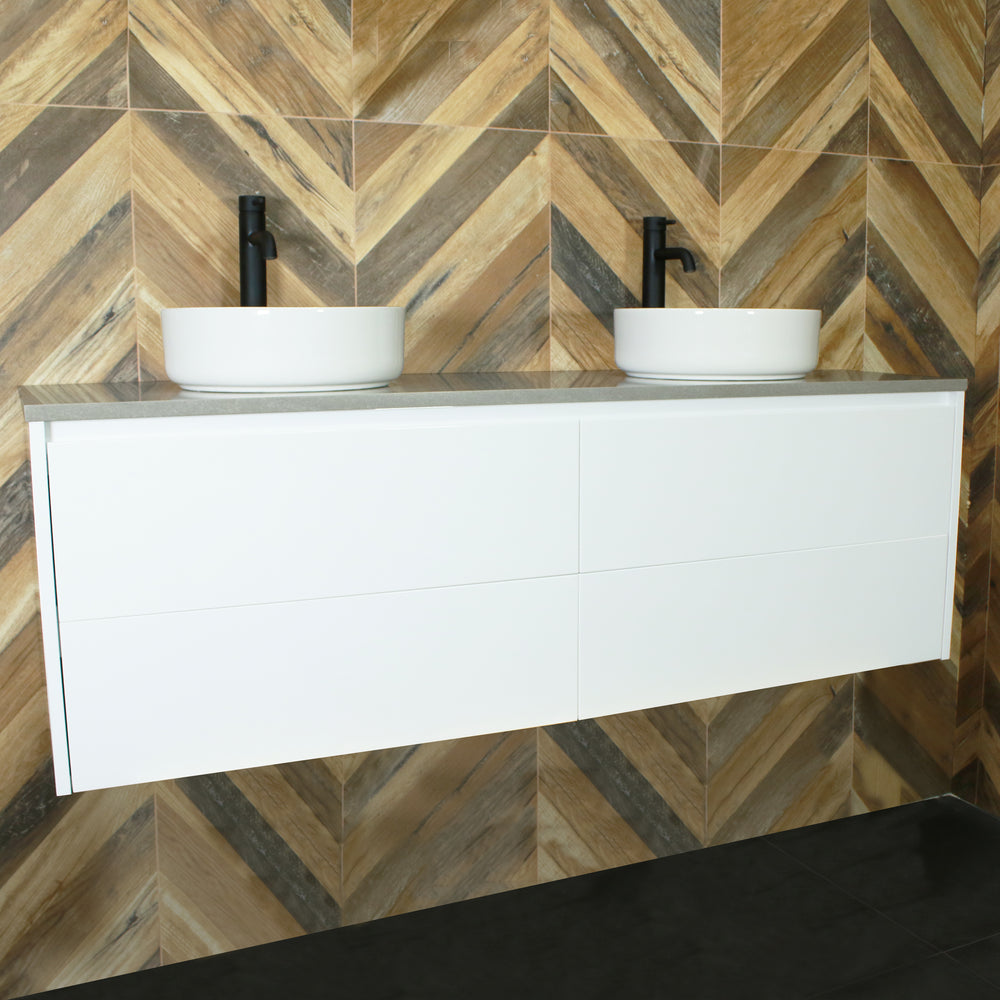 PHOENIX Wall Hung Vanity 1500mm Gloss White