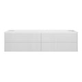 PHOENIX Wall Hung Vanity 1800mm Gloss White, front view