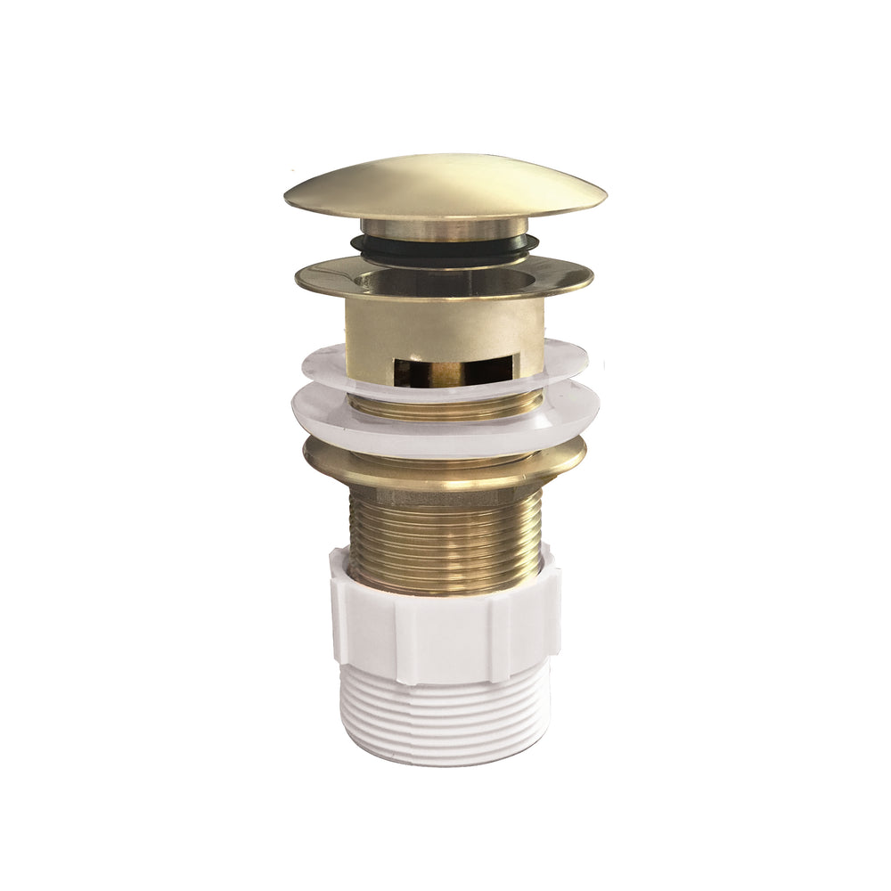 DOME POP UP Waste with Overflow Brushed Brass 32x80mm