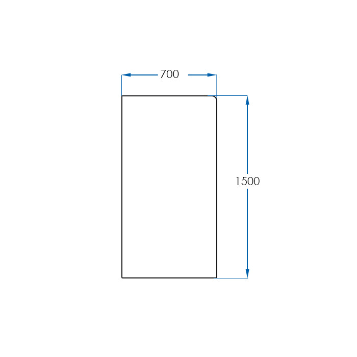 NOVA Bath Screen 1500x700x10mm