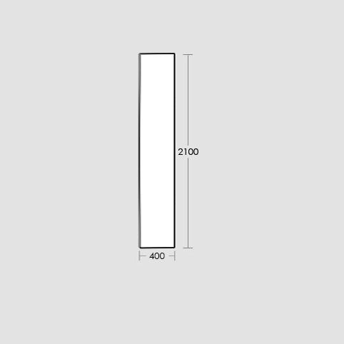 Frameless Glass Panel 400x2100x10mm