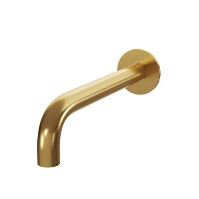 SPIN In Wall Bath Spout Brushed Brass 220mm