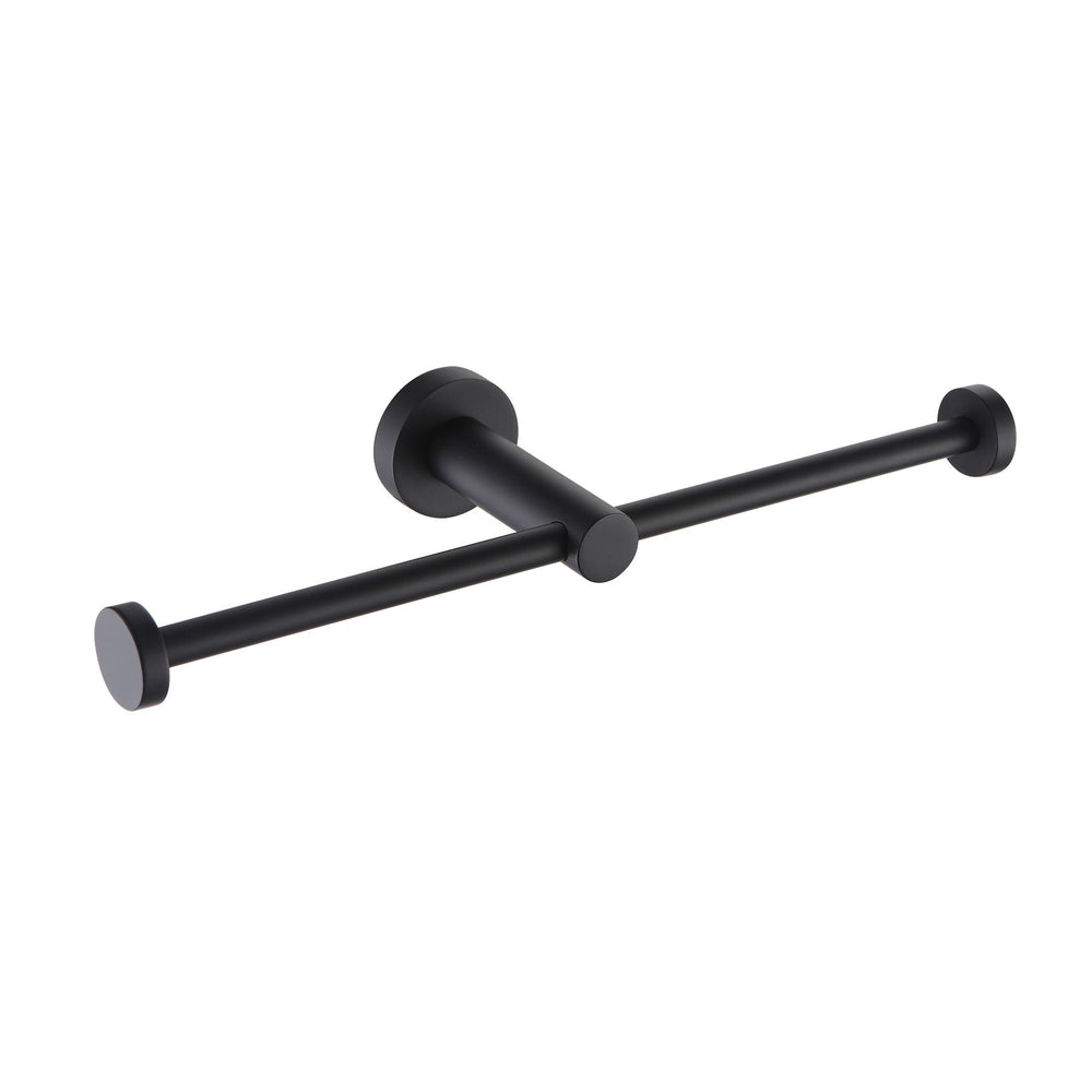 SPIN Double Toilet Roll Holder Matte Black