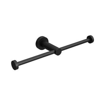 SPIN Double Toilet Roll Holder Matte Black
