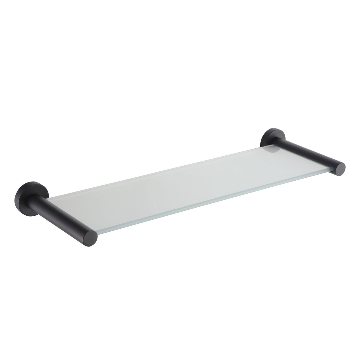 SPIN Glass Shelf Matte Black 400mm