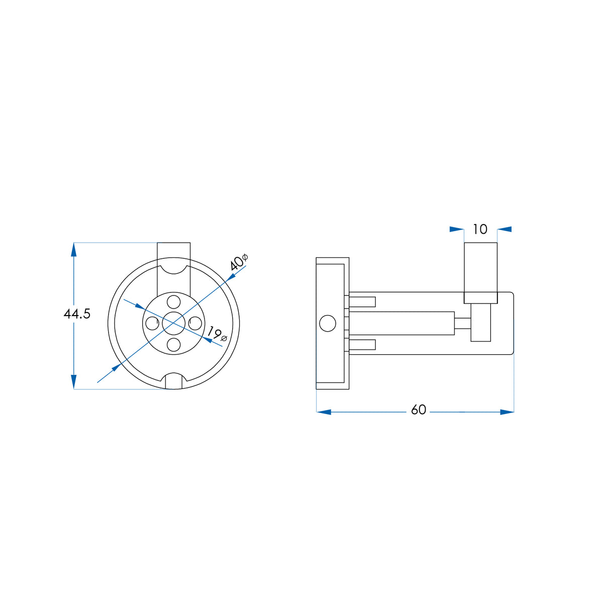SPIN Robe Hook Chrome