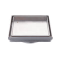 LIDO Square Tile Grate 130mm with DN80 Outlet