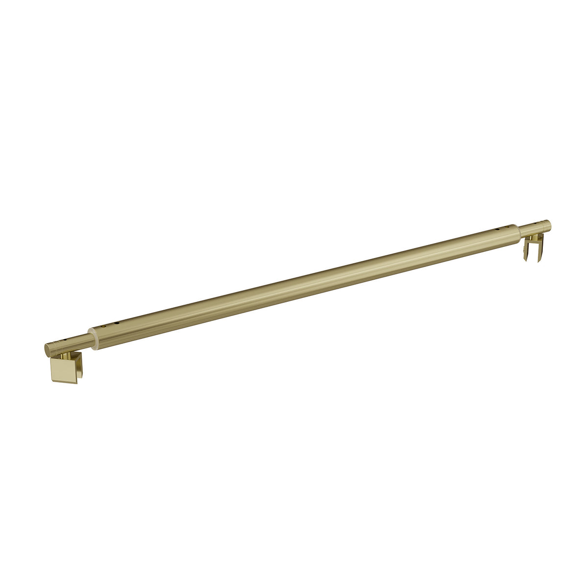 Frameless Shower Screen 900x900mm Brushed Champagne Gold