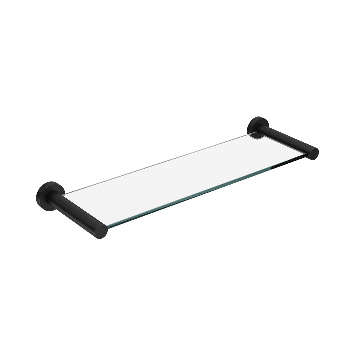 SPIN Glass Shelf Matte Black 400mm